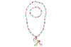 Pink Poppy| Unicorn Necklace & Bracelet Set