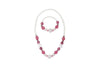Pink Poppy |Sparkly Pink and Pearl Necklace & Bracelet Set
