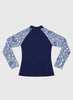 Aqua Blu | Baroque Long Sleeve Rash Vest