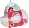 Bonikka | Carry Cot with Baby Doll, Bottle & Blanket 23 cm