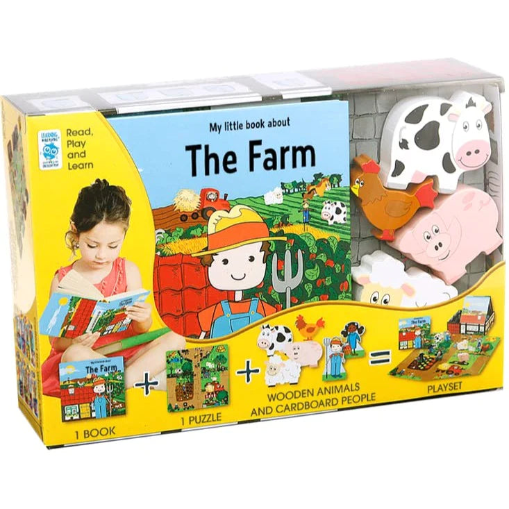 Farm Puzzle Play Set – Brettbuch Mit 12 Puzzleteilen, Interaktiver Lernspaß Für Babys Farm Puzzle Play Set – Brettbuch Mit 12 Puzzleteilen, Interaktiver Lernspaß Für Babys
