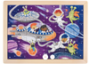 Hape | Double Sided Colour Puzzle - Space Friends