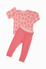 Bonds | Long Sleeved Waffle Sleep Set Tulip Pink