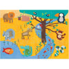 Djeco - Giant Puzzle - Tactile Jungle 20pc
