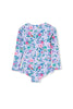 Milky Clothing - Lilac Floral L/S Swimsuit (2-7 years)