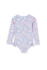 Milky Clothing | Neon Floral L/S Swimsuit (2-7 years)