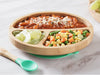 Avanchy | Bamboo Suction Toddler Plate & Spoon  Green