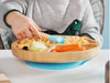 Avanchy | Bamboo Suction Toddler Plate & Spoon Blue