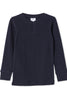 Milky Clothing | Rib Henley French Navy (2-7 years)