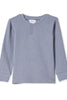 Milky Clothing | Rib Henley Cloud (2-7 years)
