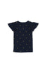 Milky Clothing | Navy Rib Spot Tee (2-7 years)