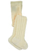 Columbine - Merino Wool Tights - Vanilla Cable