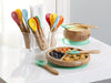 Avanchy | Bamboo Suction Toddler Plate & Spoon  Green