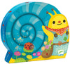 Djeco | Silhouette Puzzle Snail Goes Plant Picking 24pc