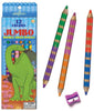 eeBoo | 6 Jumbo Double Sided Pencils Dinosaurs