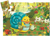 Djeco | Silhouette Puzzle Snail Goes Plant Picking 24pc