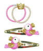 Pink Poppy - Crowned Bird Hair Accessories