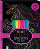 Hinkler | Kaleidoscope Neon Colouring Kit Unicorns and More