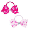 Pink Poppy - Ballet Print Ribbon Bow Hair Elastic