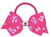 Pink Poppy - Ballet Print Ribbon Bow Hair Elastic