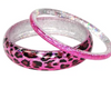 Pink Poppy - Metallic Kitten Bangle Duo - 2 Colours
