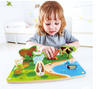 Hape - Farm Animal Puzzle & Play - Wooden