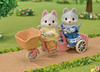 Sylvanian Families | Tandem Cycling Set Husky Sister & Brother