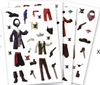 Djeco - Stickers & Paperdolls - Reusable - Pirates