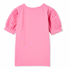 Milky Clothing | Broderie Sleeve Tee Pink