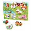 B. Toys | Wooden Peg Puzzle Farm Animals