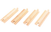 Bigjigs Rail - 4 Medium Straights - Track