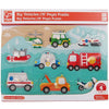 Hape | Peg Puzzle Emergency Vehicles 10 pcs