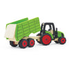 Pintoy - Wooden Tractor with Trailer - Green
