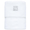 Babu | 100% Organic Cotton Terry Hooded Baby Towel White Grey Stitching