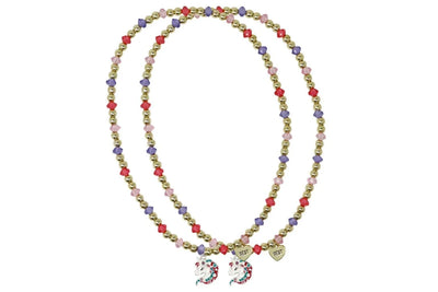 Pink Poppy | BFF Unicorn Necklace Set