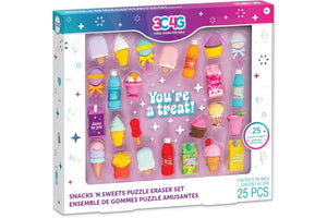 3C4G | Snacks & Sweets Puzzle Eraser Set