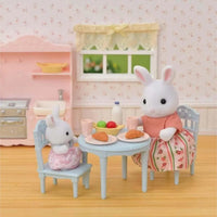 Sylvanian Families | Snow Rabbit Mother & Baby Breakfast Table