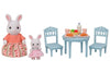 Sylvanian Families | Snow Rabbit Mother & Baby Breakfast Table