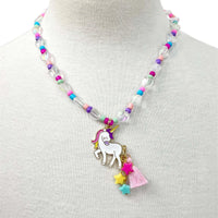 Pink Poppy| Unicorn Necklace & Bracelet Set