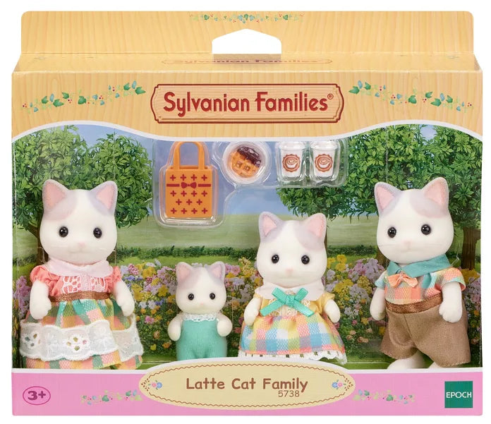 Sylvanian Families | Latte Cat Family