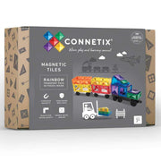 Connetix Tiles | 50 Piece Rainbow Transport Pack