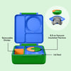 OmieLife| OmieBox Thermos Bento Lunchbox 
Monster Blue