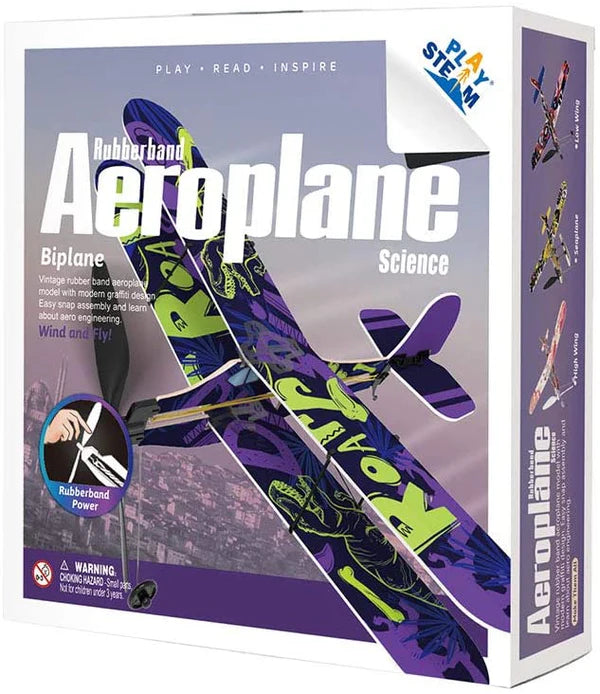 Play Steam | Biplane Rubber Band Aeroplane
