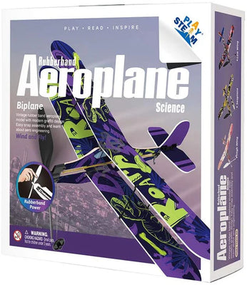 Play Steam | Biplane Rubber Band Aeroplane