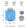 OmieLife| OmieBox Thermos Bento Lunchbox Sky Blue