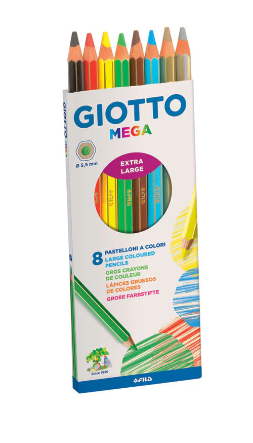 Giotto | Mega Colouring Pencils Set of 8