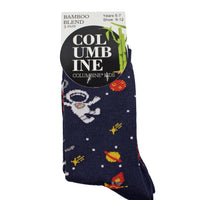 Columbine | Bamboo Crew Socks 3 Pk Space