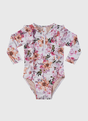 Aqua Blu | Chase Long Sleeve One Piece