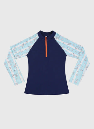 Aqua Blu | Mariner Long Sleeve Rash Vest