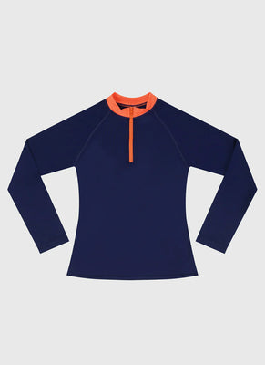 Aqua Blu | Building Blocks Long Sleeve Rash Vest